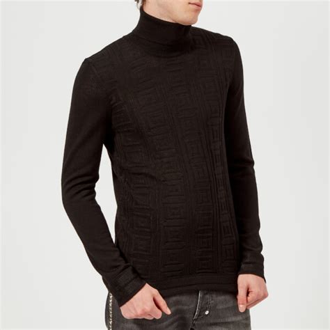 versace collection neck jumper